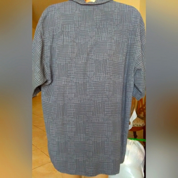 BNWT VINTAGE SILK TOMMY BAHAMA MENS SHIRT SZ. MED GRILLIN OUT S/S GREYS PKTS - Picture 4 of 10
